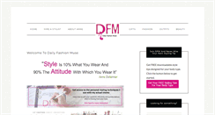 Desktop Screenshot of dailyfashionmuse.com