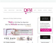 Tablet Screenshot of dailyfashionmuse.com